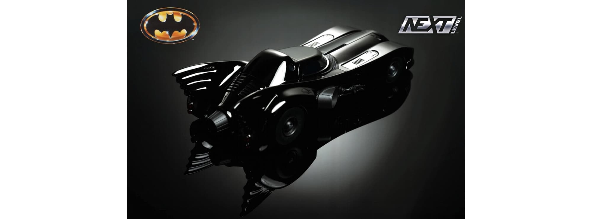 Batmobile mit Figur, Black Chrome, Limitierte Sonderedition
