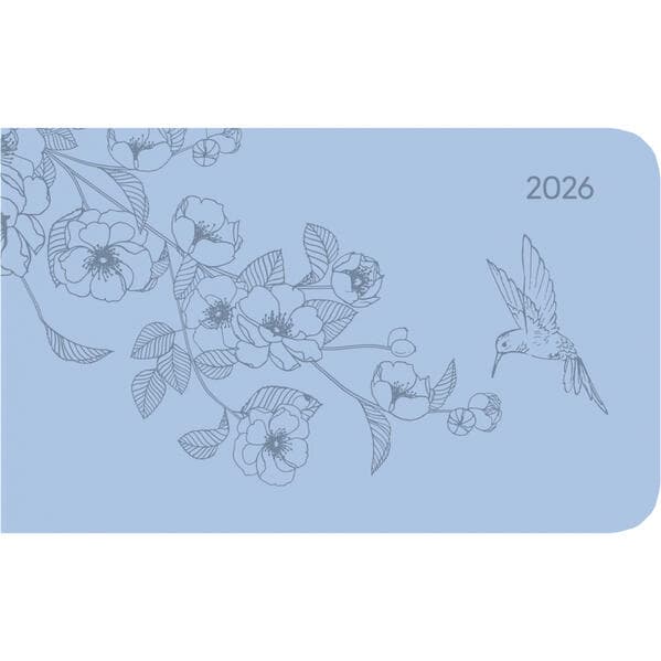 Ladytimer TO GO Deluxe Sky 2026 - Taschen-Kalender 15,3x8,7 cm - Tucson Einband - mit Motivprägung - Weekly - 128 Seiten - Alpha Edition