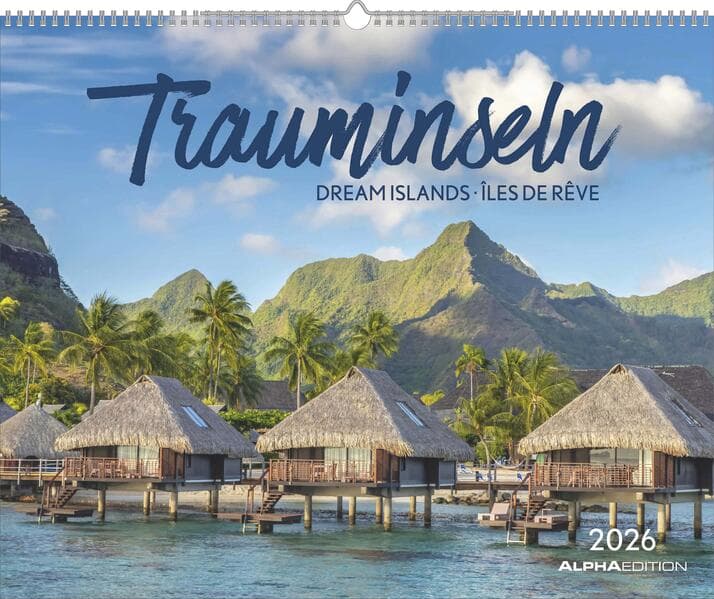 ALPHA EDITION - Trauminseln 2026 - 52 x 42,5 cm