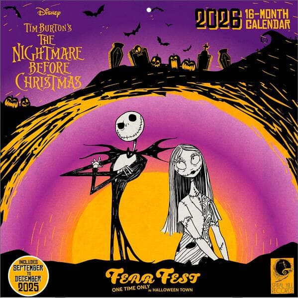 THE NIGHTMARE BEFORE CHRISTMAS - Broschürenkalender im Format 30 x 30