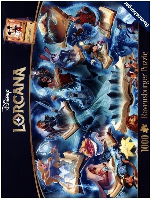 Erwachsenenpuzzle 1000 Teile - Disney Lorcana - Glimmers of the Realm: Sapphire