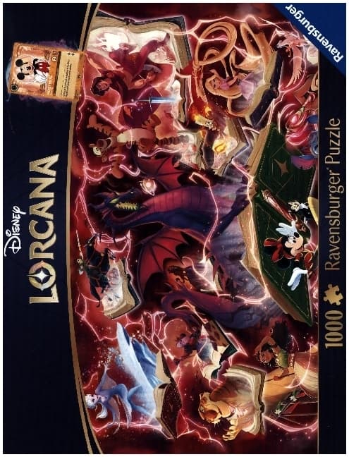 Erwachsenenpuzzle 1000 Teile - Disney Lorcana - Glimmers of the Realm: Ruby