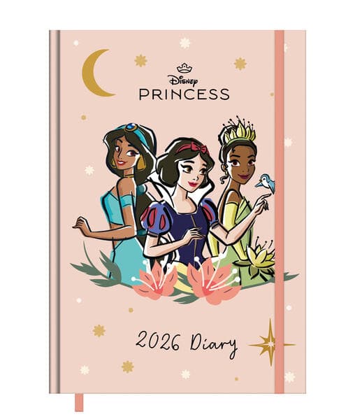 DISNEY PRINCESS - Buchkalender im Format 14,8 x 21