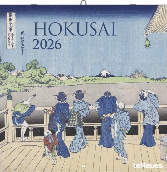 teNeues - Hokusai 2026 - Kunst-Wandkalender 30x30 cm (30x60 cm geöffnet) | Broschürenkalender mit Ukiyo-e-Motiven für Hokusai-Fans & Liebhaber fernöstlicher Kunst