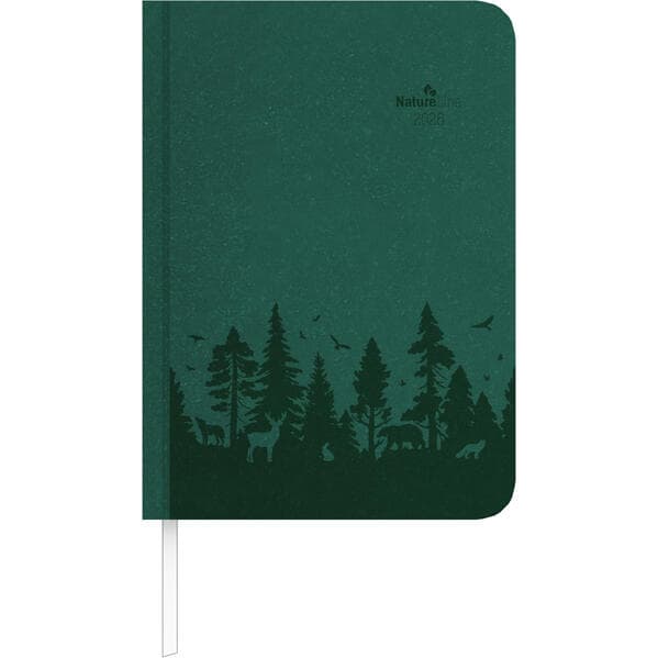 Alpha Edition - Wochen-Minitimer Nature Line Forest 2026 - Taschenkalender A6 (11×15 cm) mit Notizbe