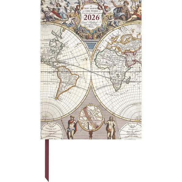 Antique Maps 2026 - Diary - Buchkalender - Taschenkalender - 16x22