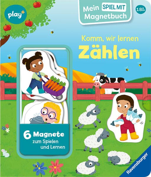 Play+ Mein Spiel mit-Magnetbuch Komm, wir lernen Zählen - ab 18 Monate
