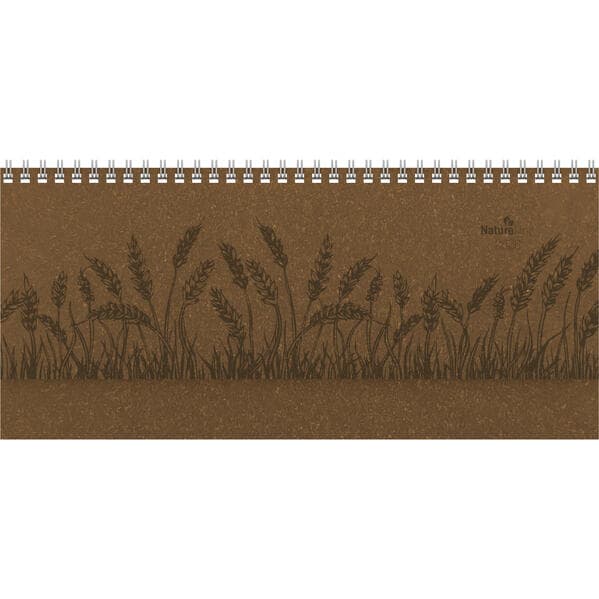 Tisch-Querkalender Nature Line Malt 2026 - Tisch-Kalender - Büro-Kalender quer 29,7x13,5 cm - 1 Woche 2 Seiten - Umwelt-Kalender - mit Hardcover