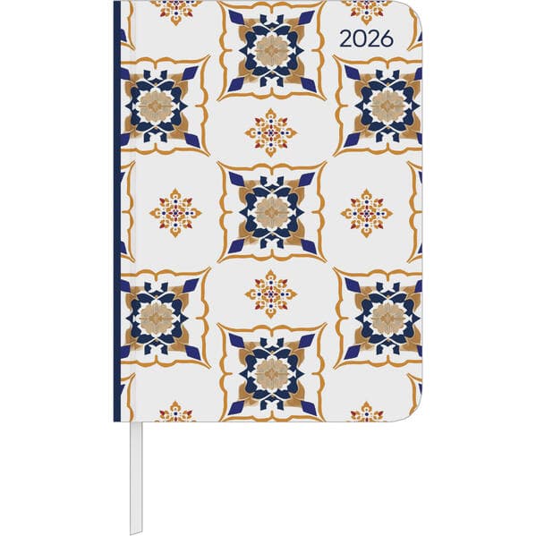 Daily Journal Oriental 2026 - Taschen-Kalender A6 - Elefant - Day By Day - 352 Seiten - Notiz-Buch - Alpha Edition