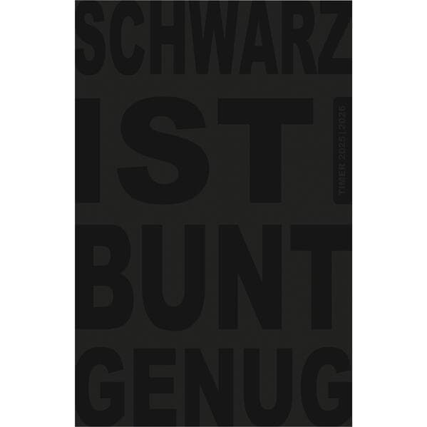 Schülerkalender Quote schwarz