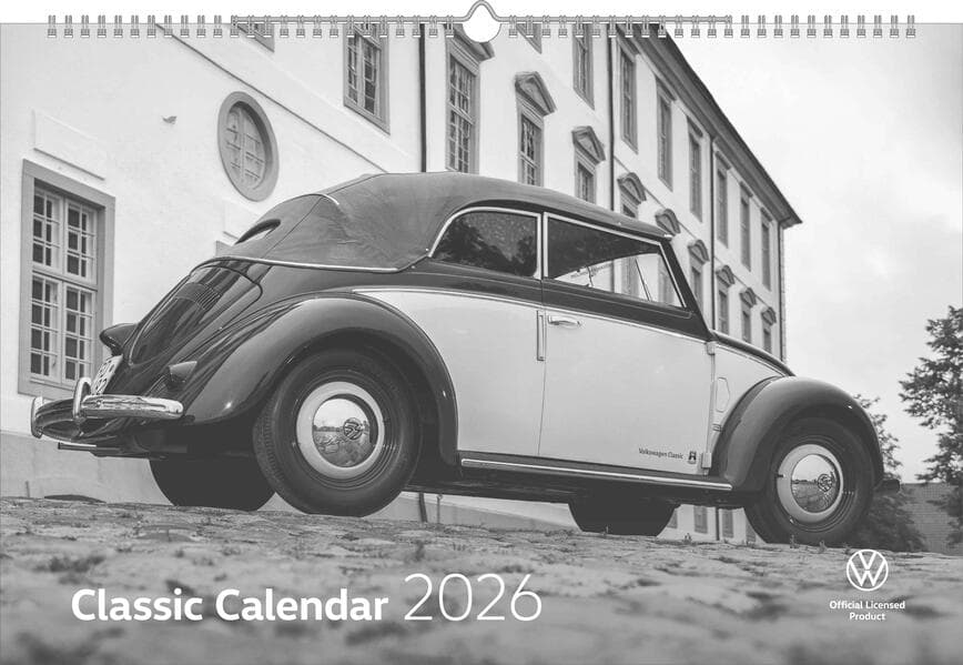 VW Classic Kalender 2026 im Format 49,5 x 33