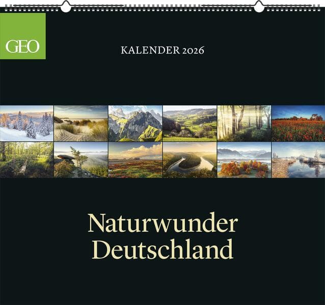 GEO Naturwunder Deutschland 2026 - Wandkalender im Format 60 x 55