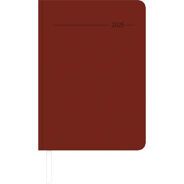 Wochenplaner Tucson rot 2026 - Büro-Kalender A5 - Cheftimer - red - 1 Woche 2 Seiten - 128 Seiten - Tucson-Einband - Zettler