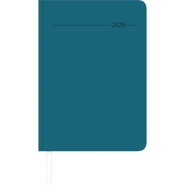 Wochenplaner Tucson türkis 2026 - Büro-Kalender A5 - Cheftimer - turquoise - 1 Woche 2 Seiten - 128 Seiten - Tucson-Einband - Zettler