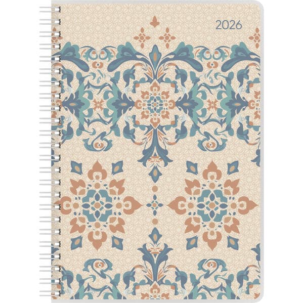 Ladytimer Ringbuch Oriental 2026 - Taschen-Kalender A5 (15x21 cm) - Schüler-Kalender - Weekly - Ringbindung - 128 Seiten - Alpha Edition