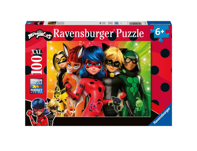 Kinderpuzzle 100 XXL Teile - Ladybug en mission