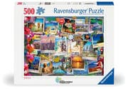 Erwachsenenpuzzle 500 Teile - Weltreise - Pinnwand