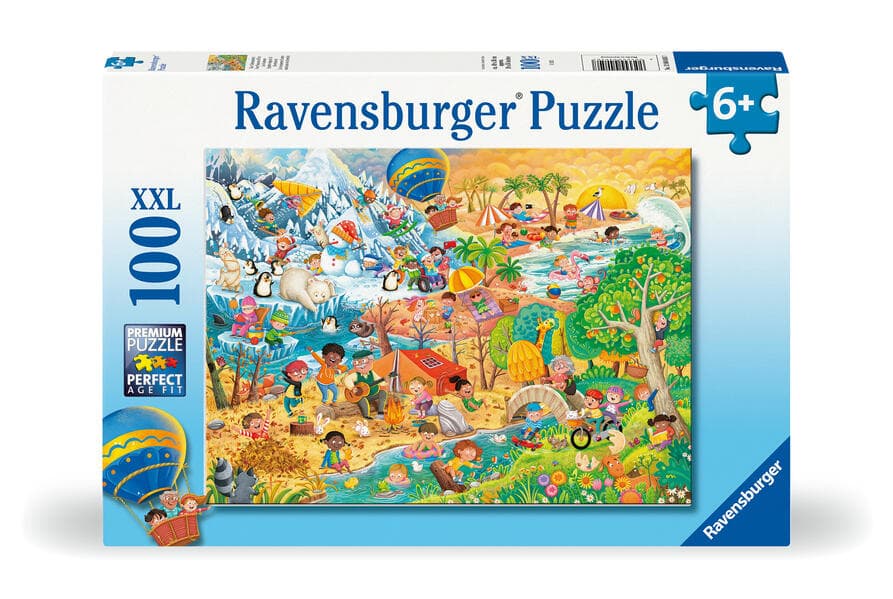Kinderpuzzle 100 XXL Teile - Die 4 Jahreszeiten