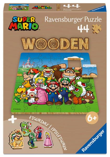 WOODEN Puzzle Kids 44 Teile - Nintendo Super Mario