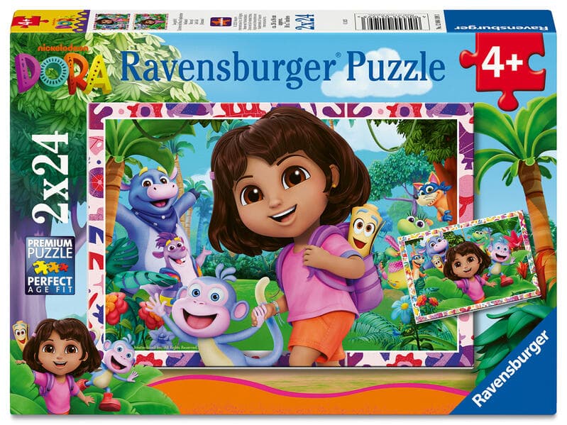 Kinderpuzzle 2x24 Teile - Dora the Explorer
