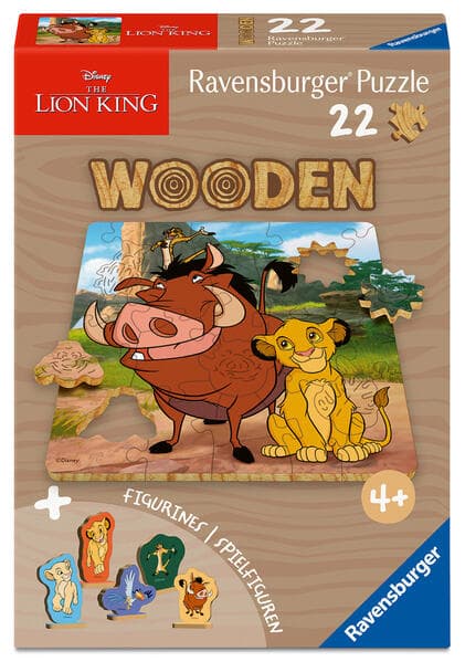 WOODEN Puzzle Kids 22 Teile - Disney Der König der Löwen - Simba's Königreich