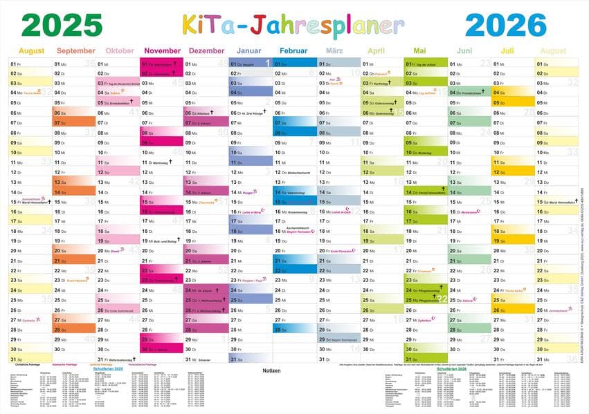 Kita-Jahresplaner 2025/2026