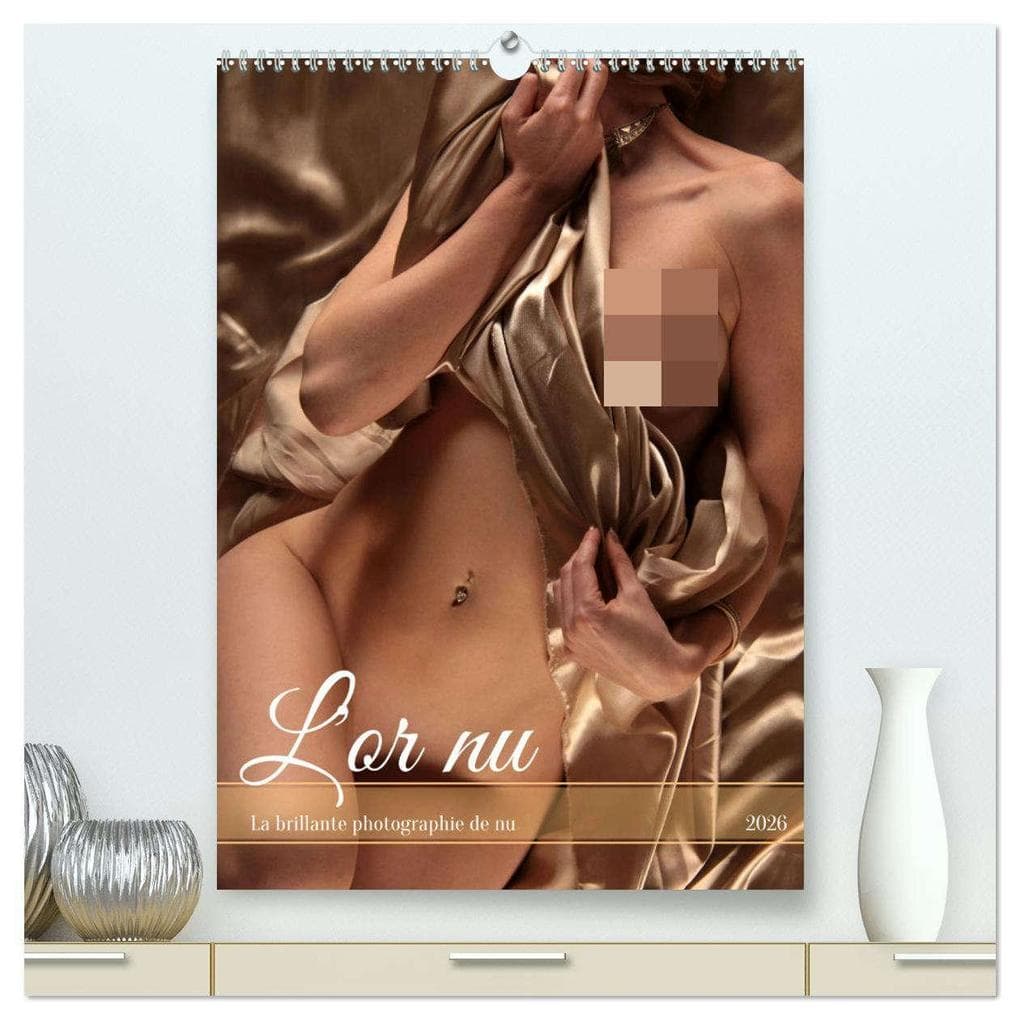 L'or nu (Calendrier mural 2026 DIN A2 horizontal) calendrier de bureau