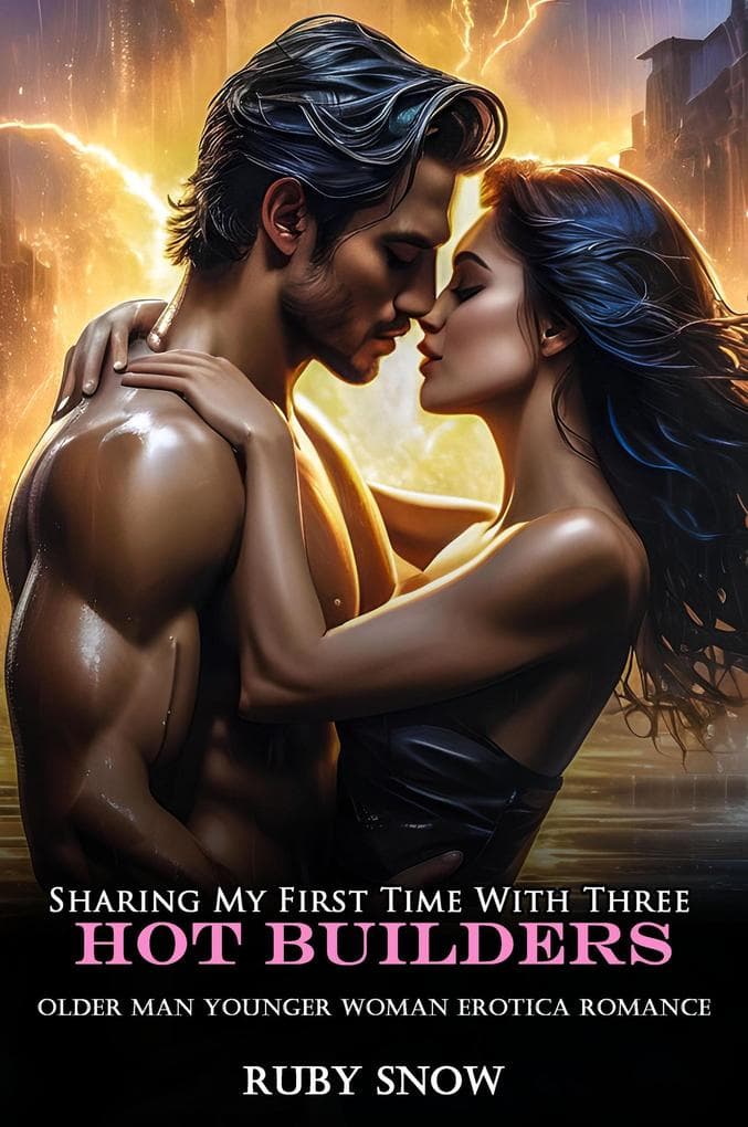 Sharing My First Time With Three Hot Builders: Older Man Younger Woman Erotica Romance (My Forbidden Age Gap Erotic Romance, #3)