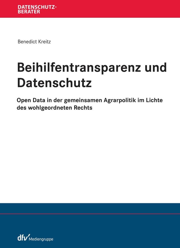 Beihilfentransparenz und Datenschutz