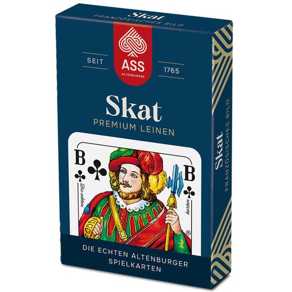 ASS Altenburger 10050463-000 - Skat Premium Leinen, französisches Bild in Faltschachtel