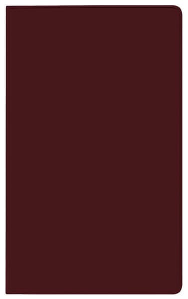 Taschenkalender Saturn Leporello PVC burgund 2026