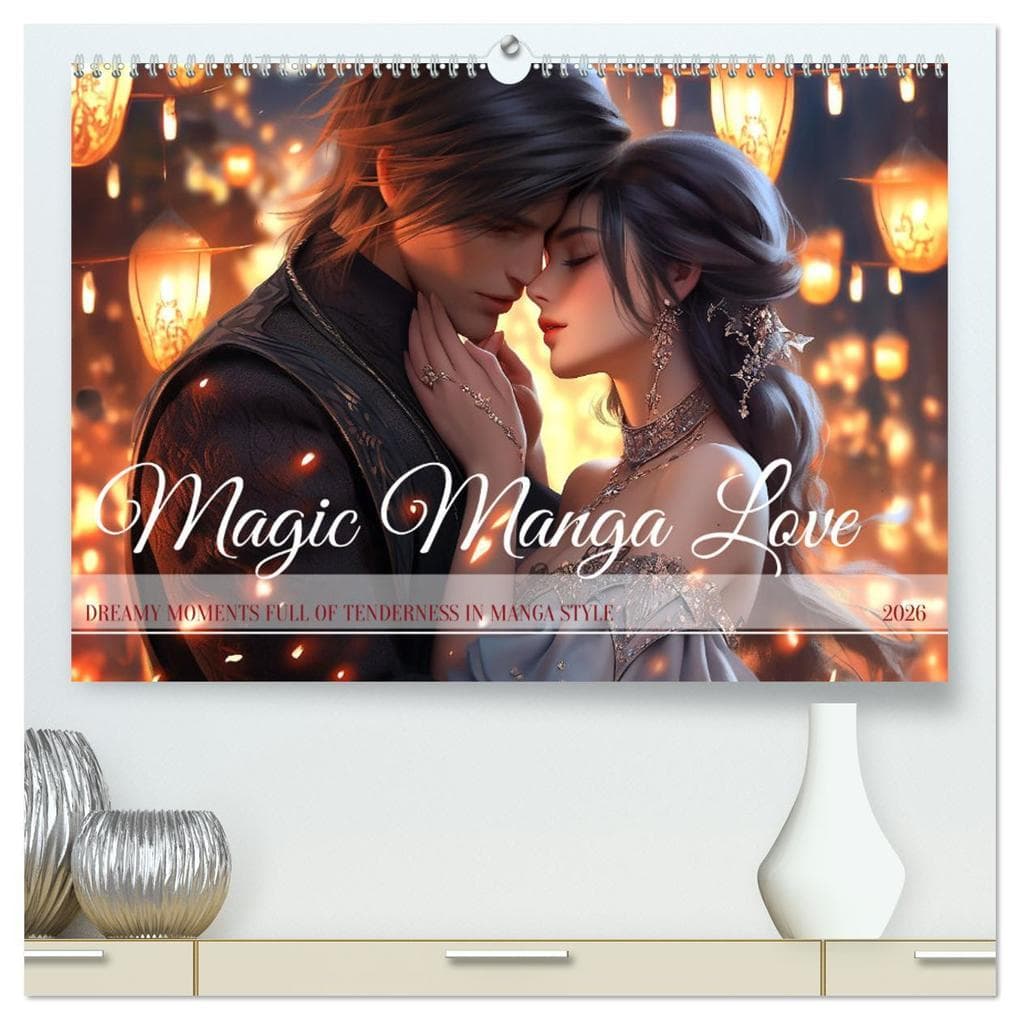 Magic Manga Love (High Quality Premium Wall Calendar 2026 DIN A2 landscape),CALVENDO 12 Month Wall Calendar