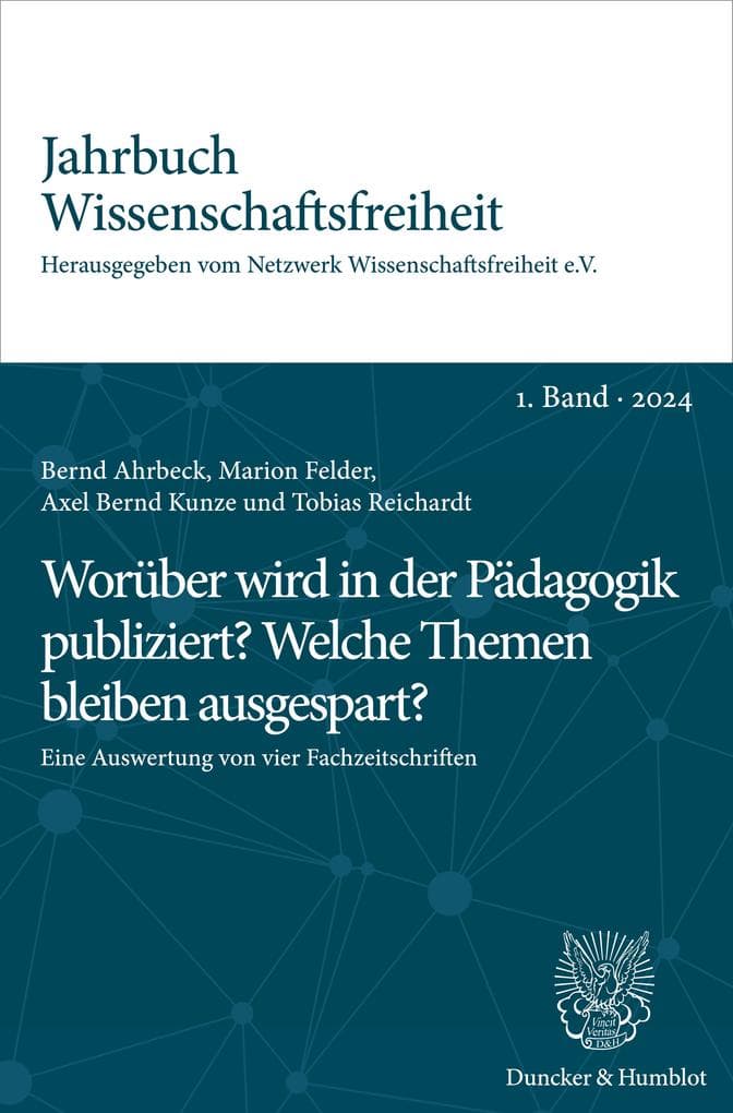 Worüber wird in der Pädagogik publiziert? Welche Themen bleiben ausgespart?