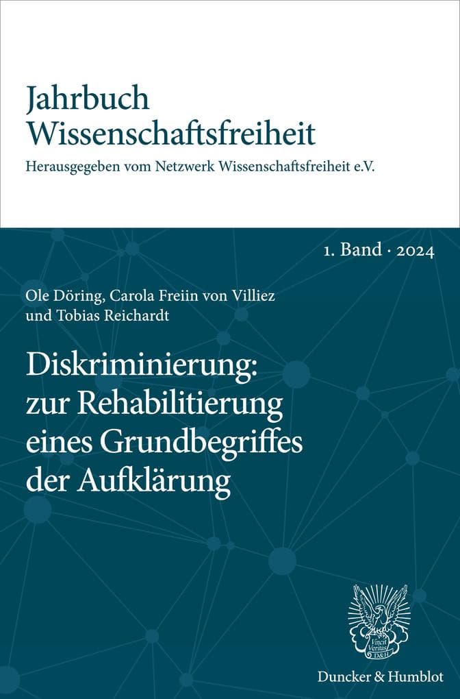 Diskriminierung: zur Rehabilitierung eines Grundbegriffes der Aufklärung.