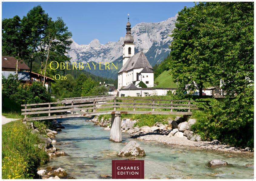 Kalender Oberbayern 2026 24x35cm - faszinierende Natur, Berge & Brauchtum, gestochen scharf, hochwertig gebunden