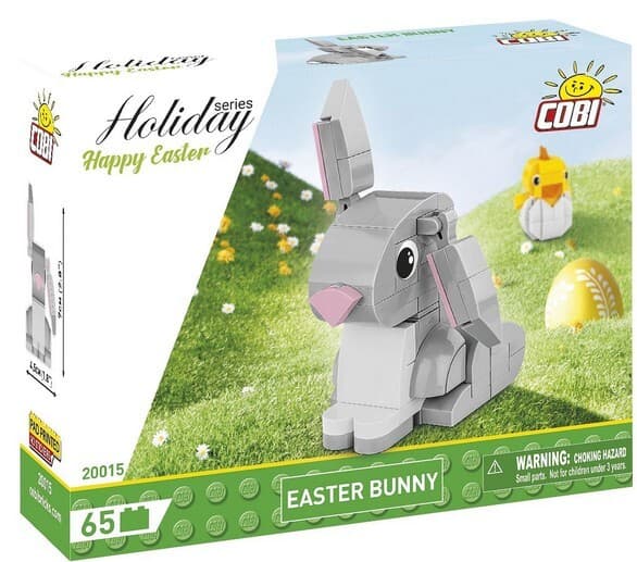 COBI 20015 - Easter Bunny, Osterhase, Klemmbausteine, 65 Stück