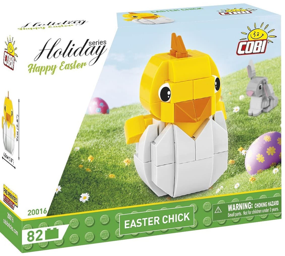 COBI 20016 - Easter Chick, Osterküken, Klemmbausteine, 82 Stück