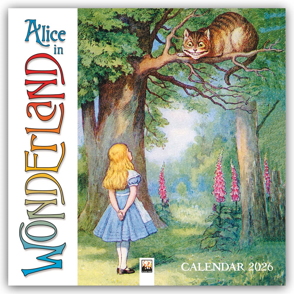 Alice in Wonderland - Alice im Wunderland 2026 - Original Flame Tree Publishing-Kalender [Kalender]