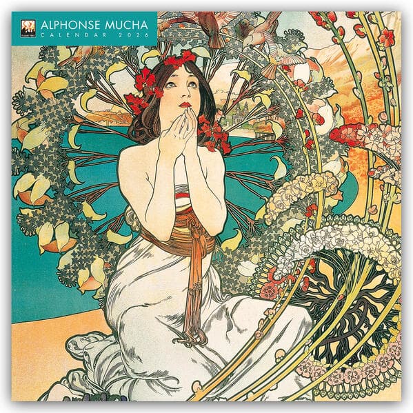 Alphonse Mucha - Alfons Mucha 2026 - Original Flame Tree Publishing-Kalender [Kalender]