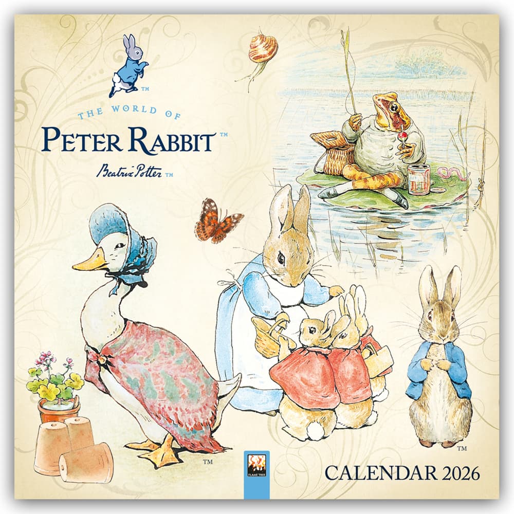 The World of Peter Rabbit - Die Welt von Peter Rabbit 2026 - Original Flame Tree Publishing-Kalender