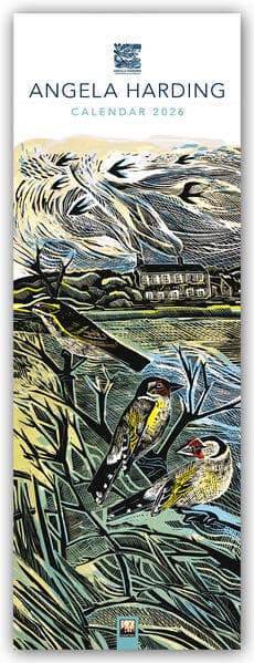 Angela Harding - Slimline-Kalender 2026 - Original Flame Tree Publishing-Kalender Slimeline [Kalender]