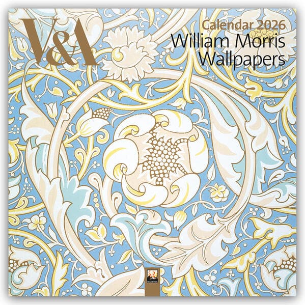 William Morris Wallpapers - Tapetendesign 2026 - Original Flame Tree Publishing-Kalender [Kalender]
