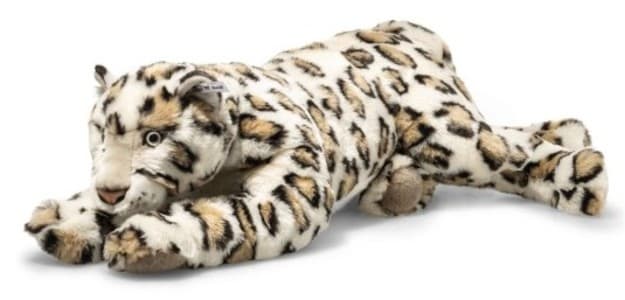 Steiff 061691 - Schneeleopard Parddy, liegend, 55 cm, Plüsch
