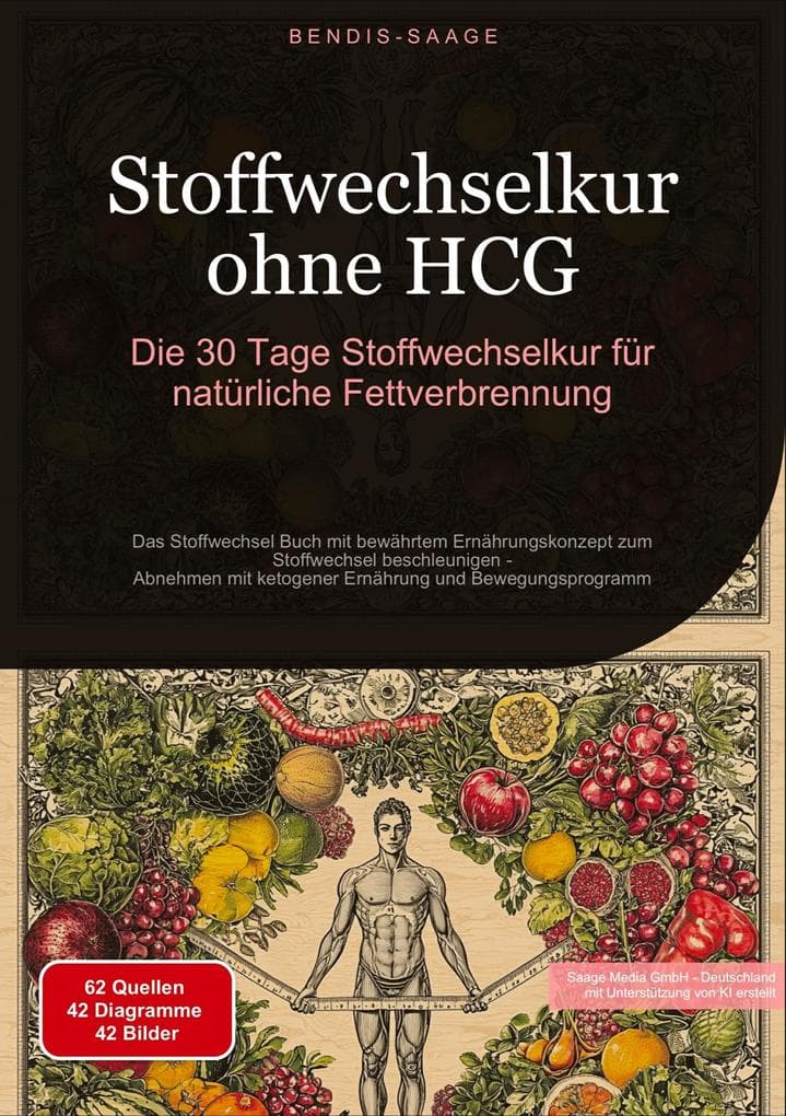 Stoffwechselkur ohne HCG: Die 30 Tage Stoffwechselkur für natürliche Fettverbrennung