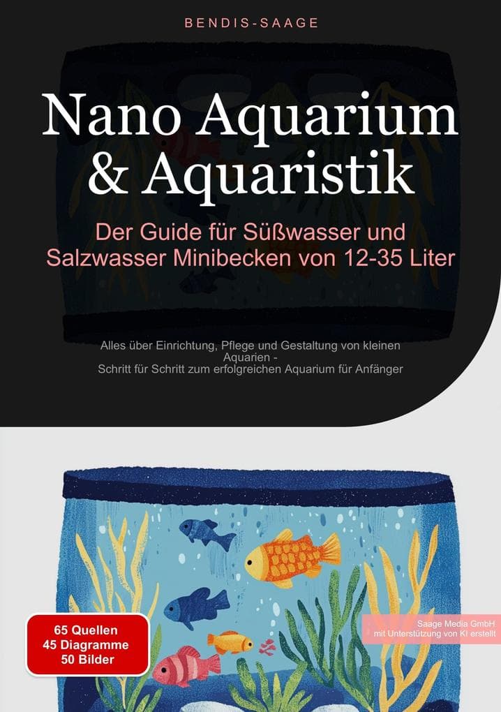 Nano Aquarium & Aquaristik: Der Guide für Süßwasser und Salzwasser Minibecken von 12-35 Liter