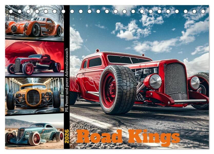 Road Kings (Tischkalender 2026 DIN A5 quer), CALVENDO Monatskalender