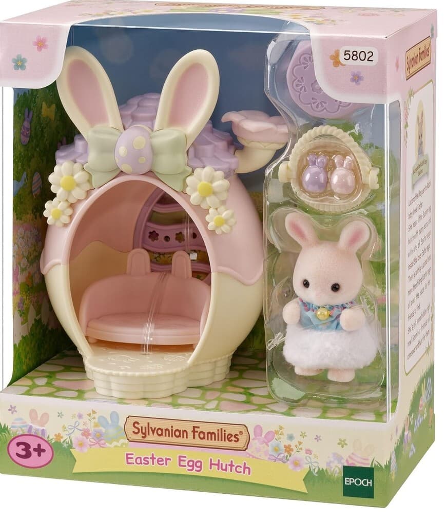 Sylvanian Families 5802 - Eastern Egg Hutch, Babyhasen Osterspaß Spielset