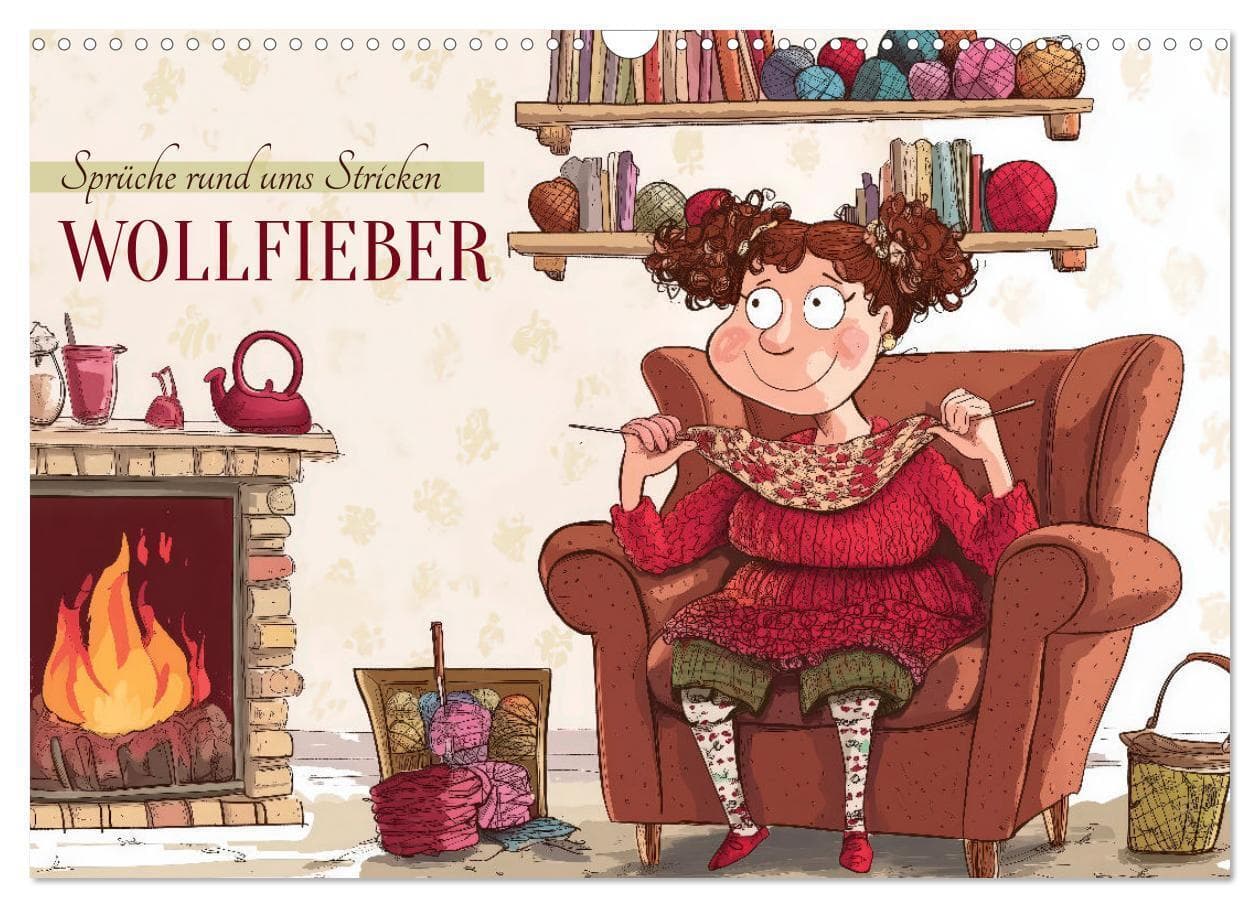 Wollfieber (Wandkalender 2026 DIN A3 quer), CALVENDO Monatskalender