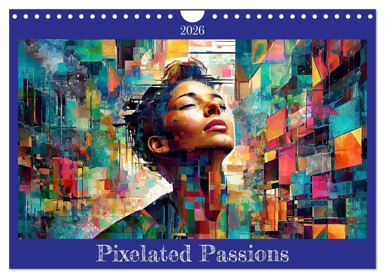 Pixelated Passions (Wall Calendar 2026 DIN A4 landscape), CALVENDO 12 Month Wall Calendar