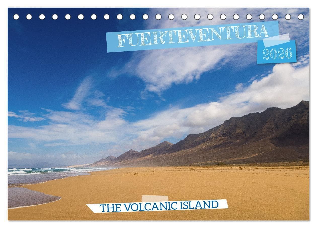 Fuerteventrua The volcanic island (Desk Calendar 2026 DIN A5 landscape), CALVENDO 12 Month DeskCalendar